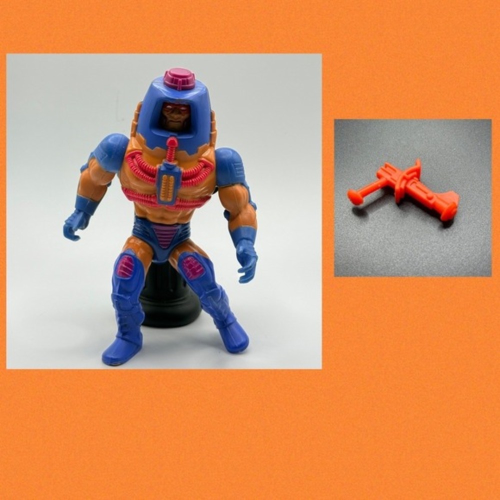 Vintage MOTU 1982 Masters‎ of the Universe Man E Faces Action Figure Mattel